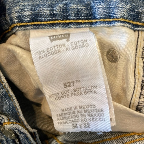 Levi’s 527 Slim Bootcut Mens Denim Jeans 34x32 - Picture 8 of 8